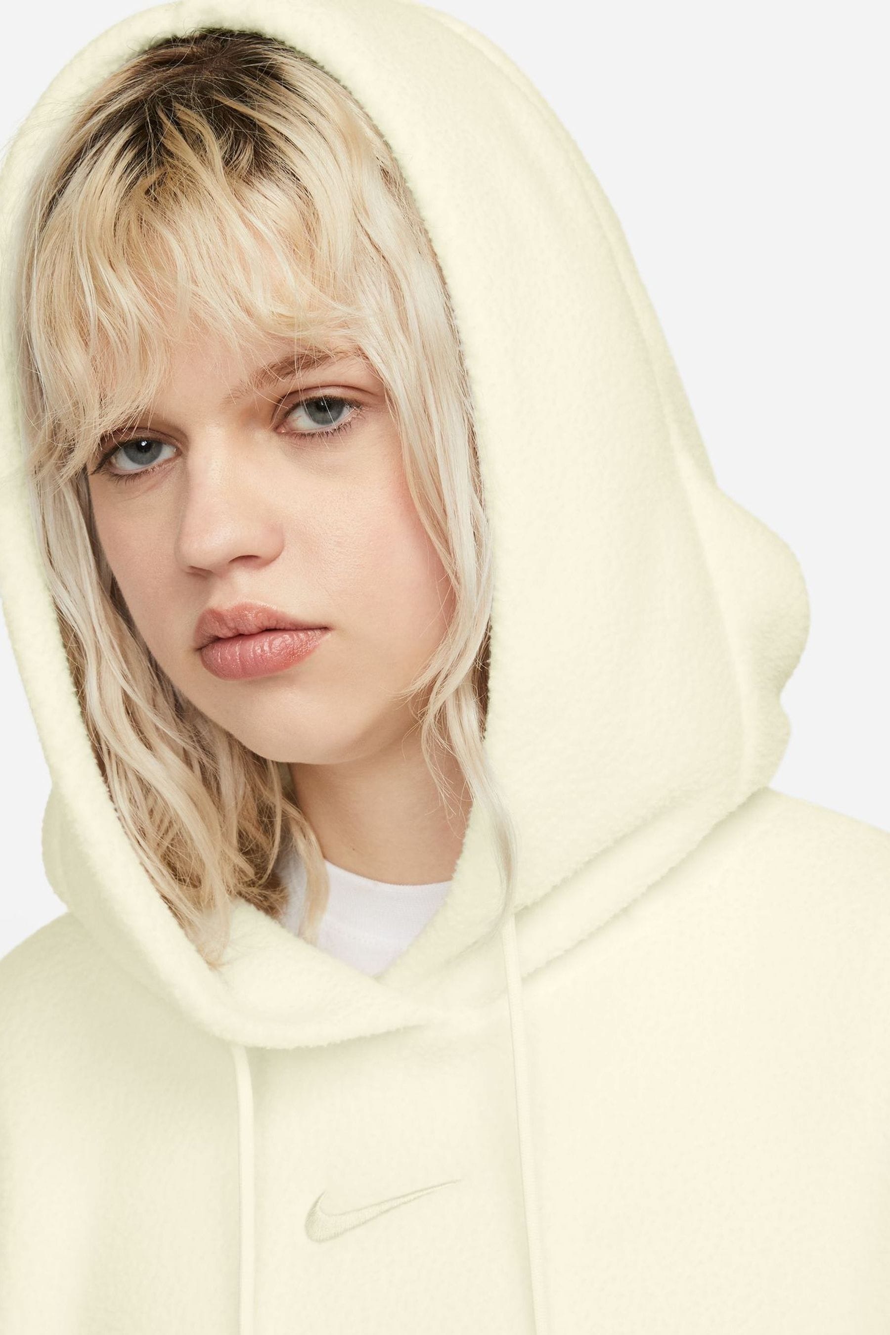 All white nike shop hoodie