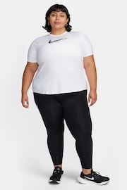Nike White Womens Dri-FIT Curve Short Sleeve Running Top - Image 3 of 4