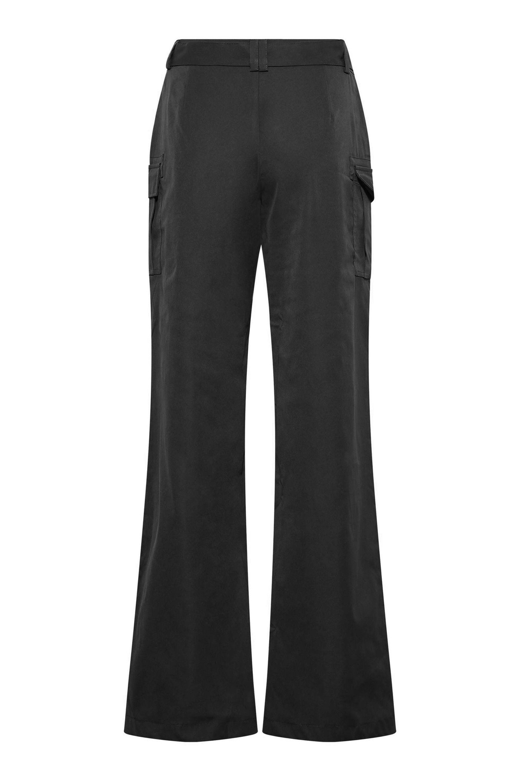 Buy Long Tall Sally Black Belted Wide Leg Cargo Trousers from the Next UK online shop