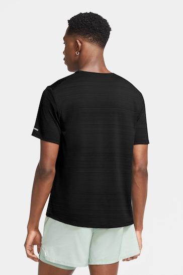 Nike Black Dri-FIT Miler Running T-Shirt