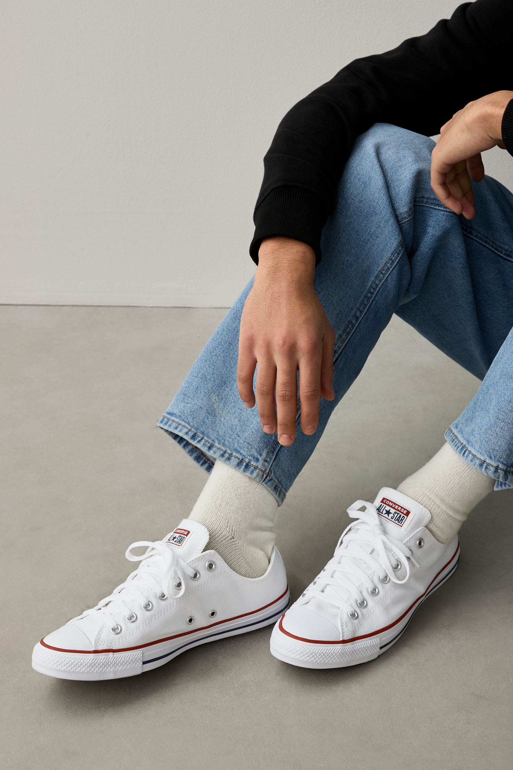 Buy Converse White Chuck Taylor Ox Trainers from the Next UK online shop