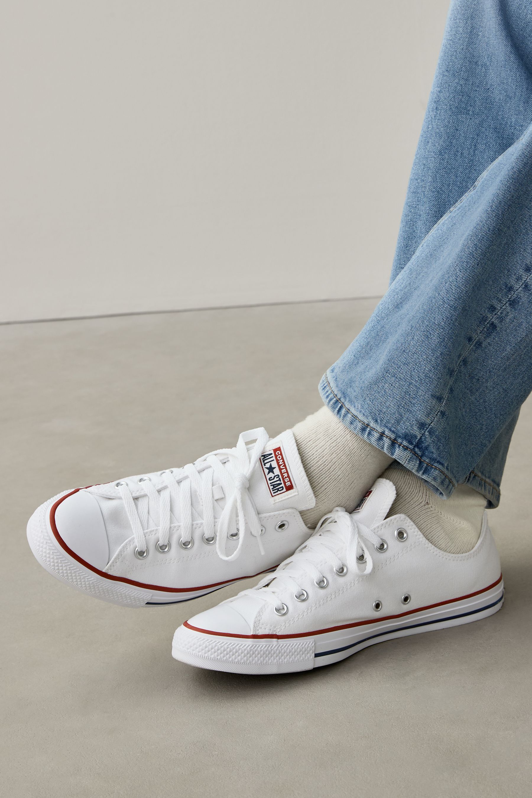Converse all star classic ox white on sale