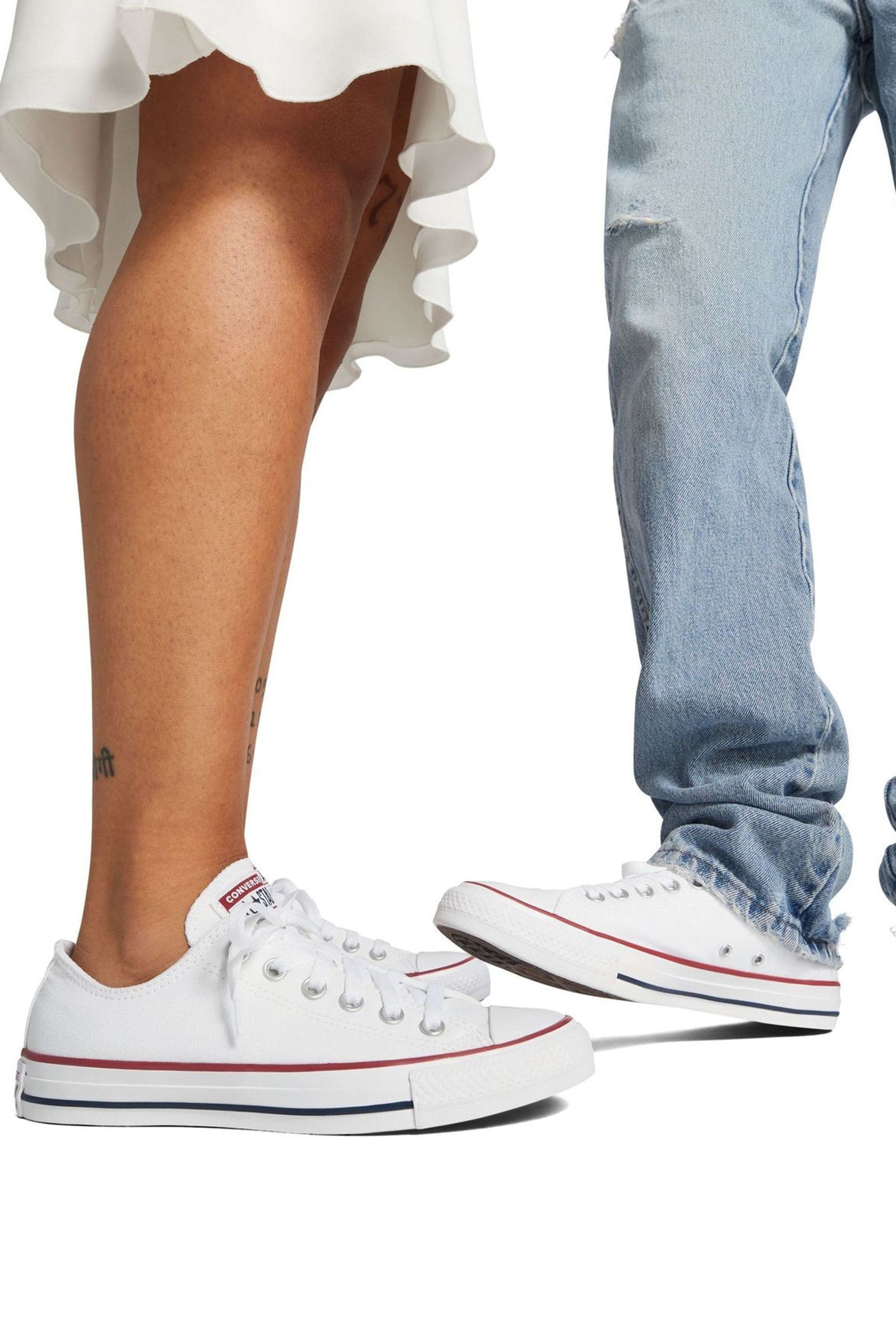 Buy Converse White Standard Fit Chuck Taylor All Star Ox Trainers from the Next UK online shop