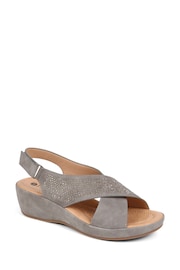 Pavers Grey Pavers Ankle Strap Black Sandals - Image 2 of 5