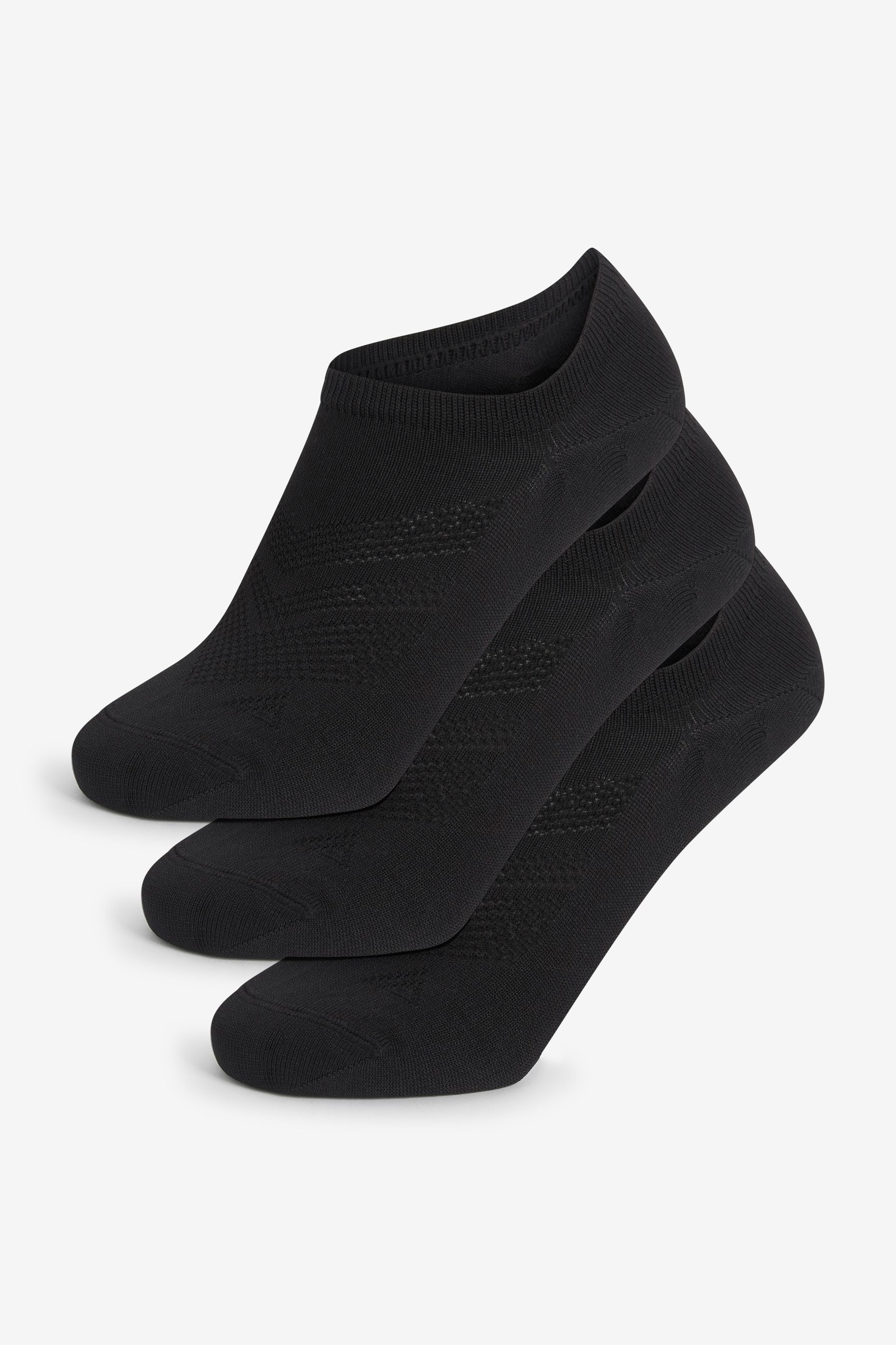 Buy Black Low Rise Sport Trainer Socks 3 Pack from the Next UK online shop