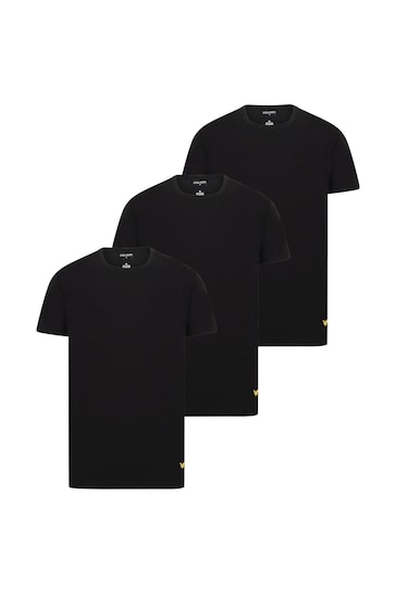 Buy Lyle & Scott Black Lounge T-Shirts 3 Pack from the Next UK online shop