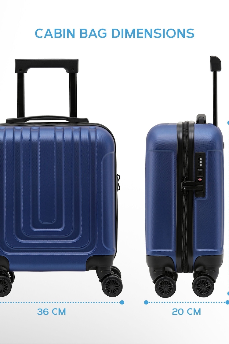 Flight Knight 45x36x20cm EasyJet Underseat 8 Wheel ABS Hard Case Cabin Carry On Hand Luggage - Image 2 of 7