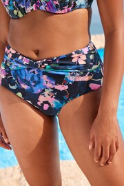 Navy Floral Bikini Bottom - Image 1 of 5