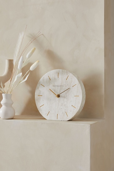 Natural Hallie Mantel Clock