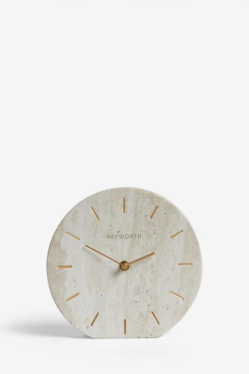 Natural Hallie Mantel Clock