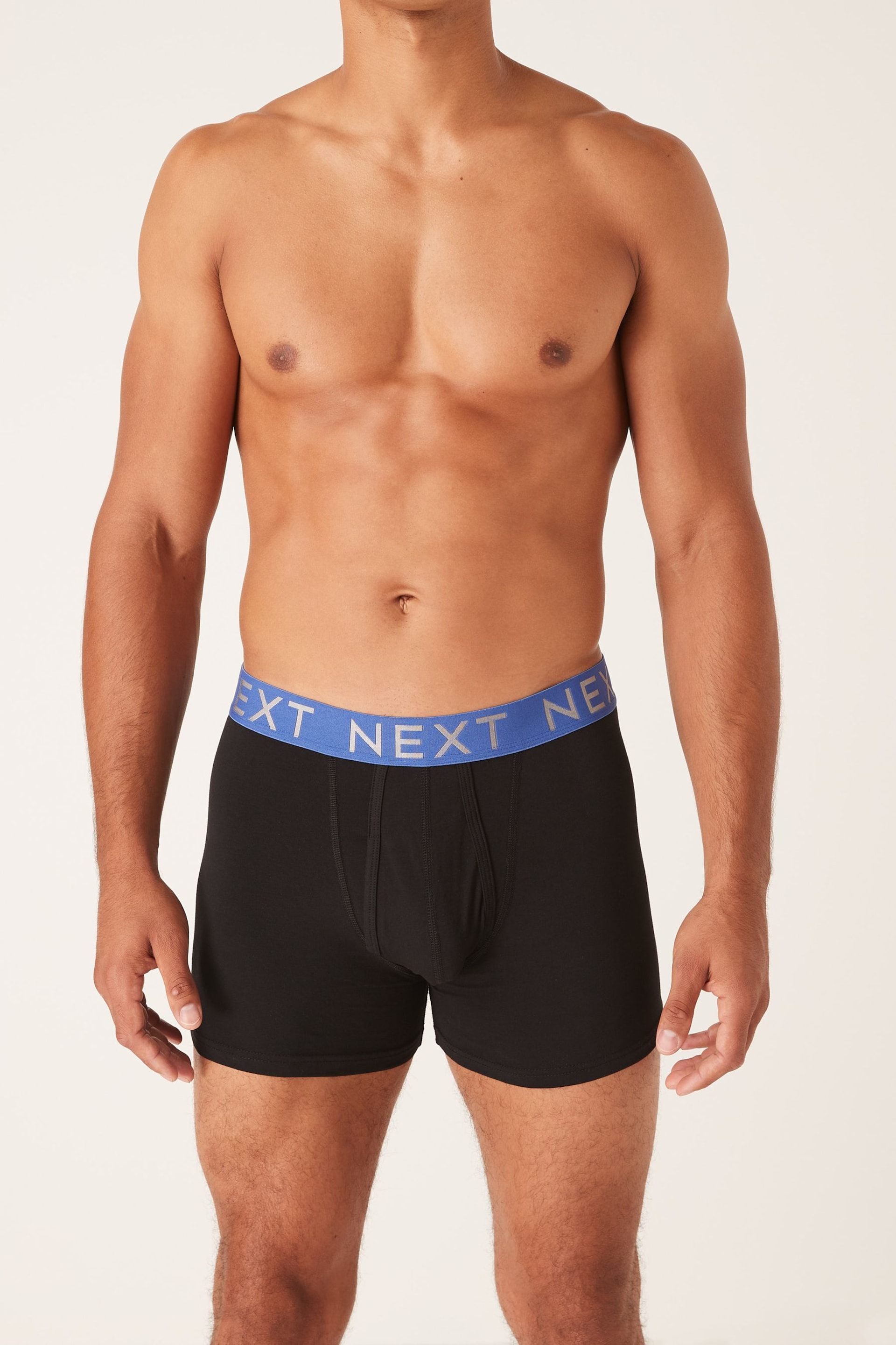 Black Bright Waistband A-Front Boxers 8 Pack - Image 11 of 13