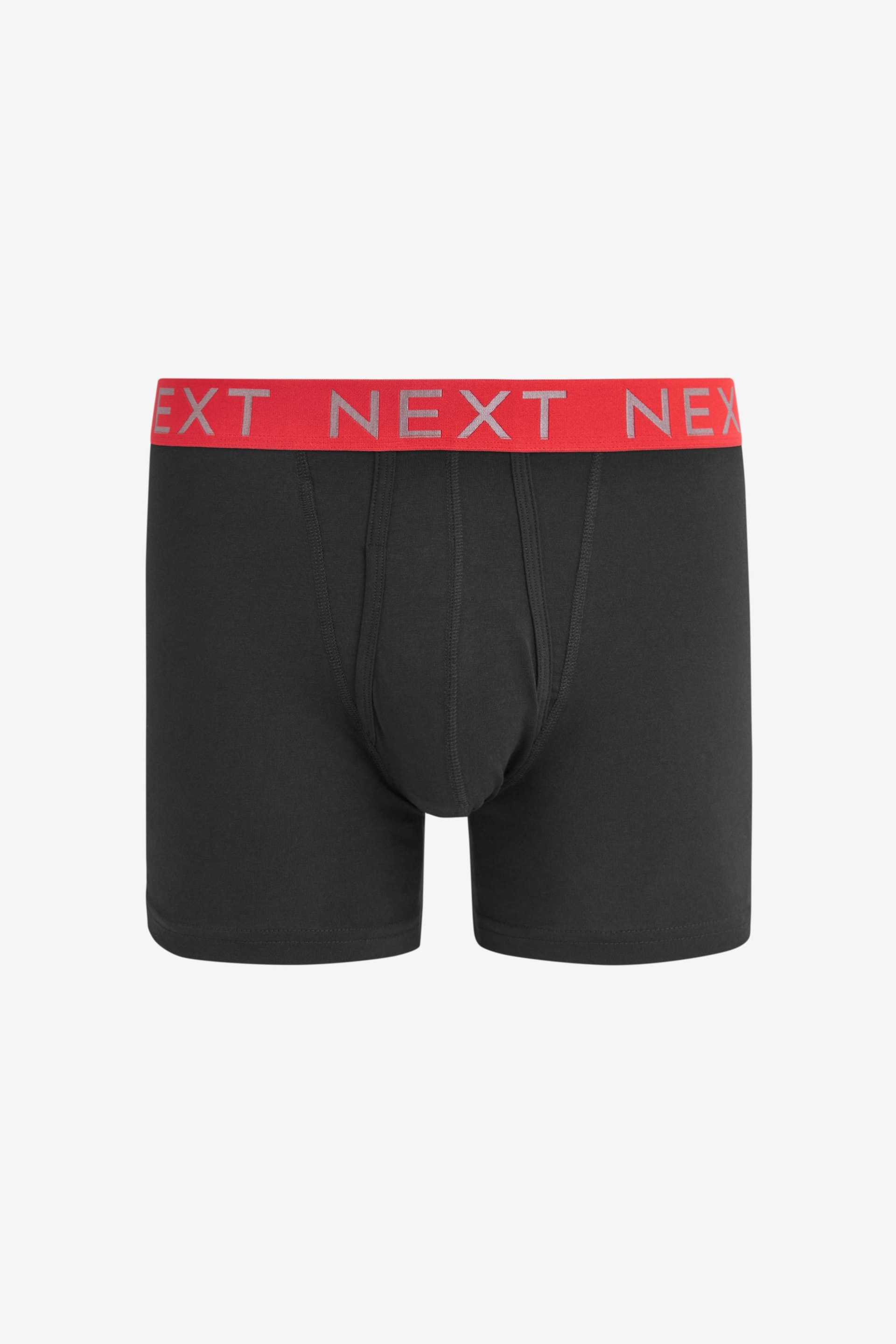 Black Bright Waistband A-Front Boxers 8 Pack - Image 2 of 13