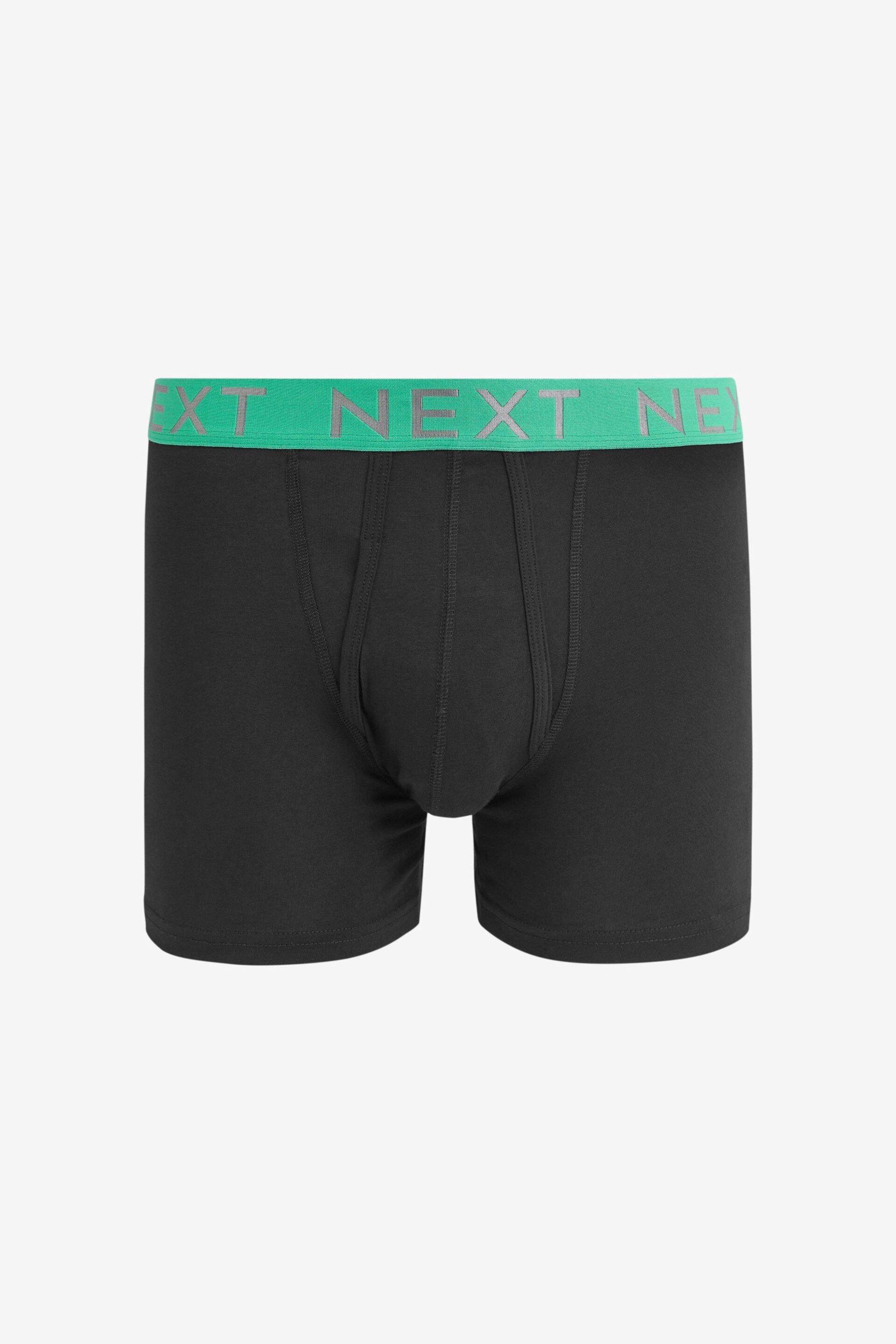 Black Bright Waistband A-Front Boxers 8 Pack - Image 5 of 13