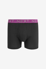 Black Bright Waistband A-Front Boxers 8 Pack - Image 6 of 13