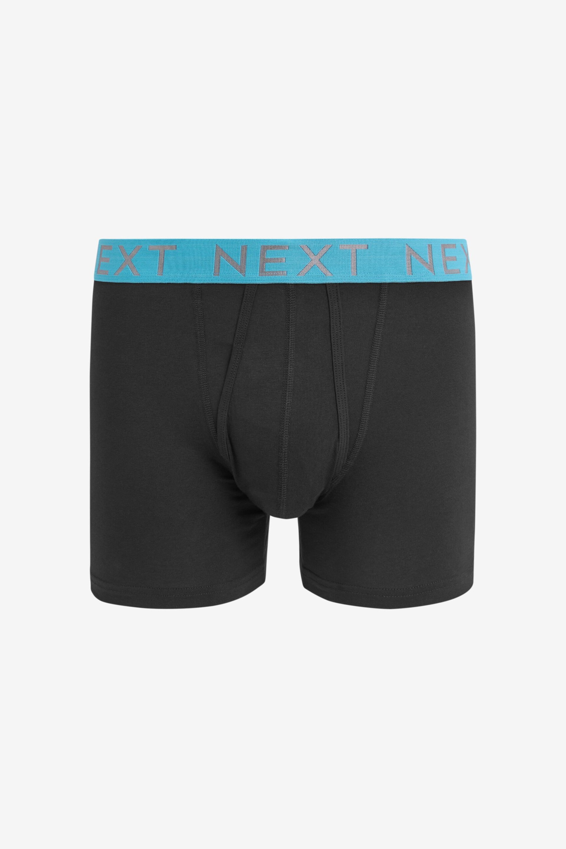 Black Bright Waistband A-Front Boxers 8 Pack - Image 7 of 13
