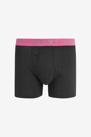 Black Bright Waistband A-Front Boxers 8 Pack - Image 9 of 13