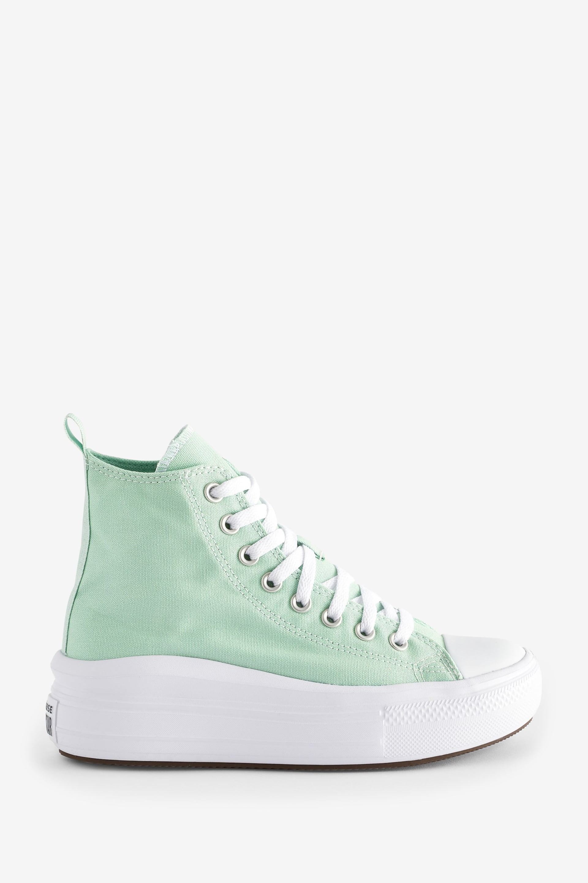Converse Green Junior Chuck Taylor Move Trainers - Image 1 of 8