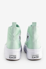 Converse Green Junior Chuck Taylor Move Trainers - Image 3 of 8