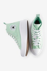 Converse Green Junior Chuck Taylor Move Trainers - Image 4 of 8