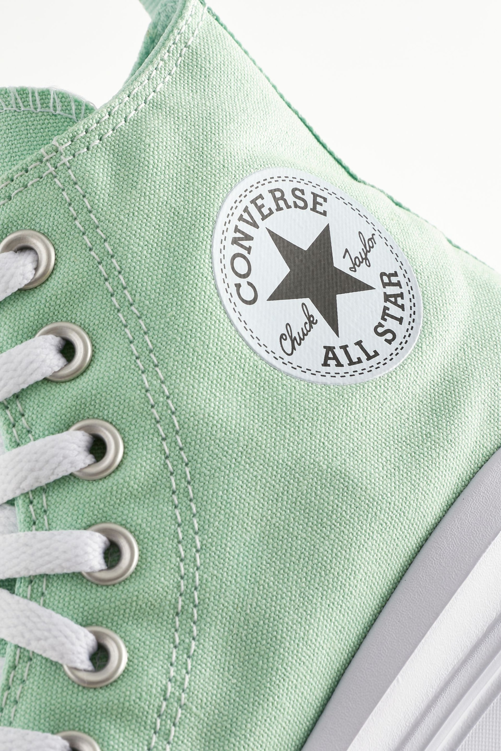 Converse Green Junior Chuck Taylor Move Trainers - Image 7 of 8