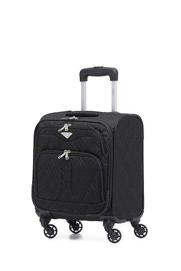 Flight Knight Black 45x36x20cm EasyJet Soft Case Cabin Carry On Suitcase Hand Luggage