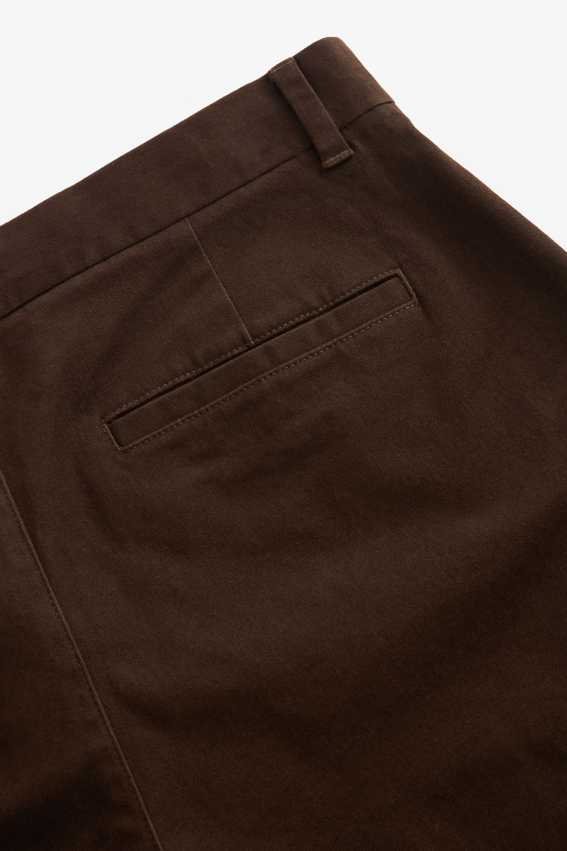 Chocolate Brown Slim Stretch Chino Trousers - Image 7 of 8