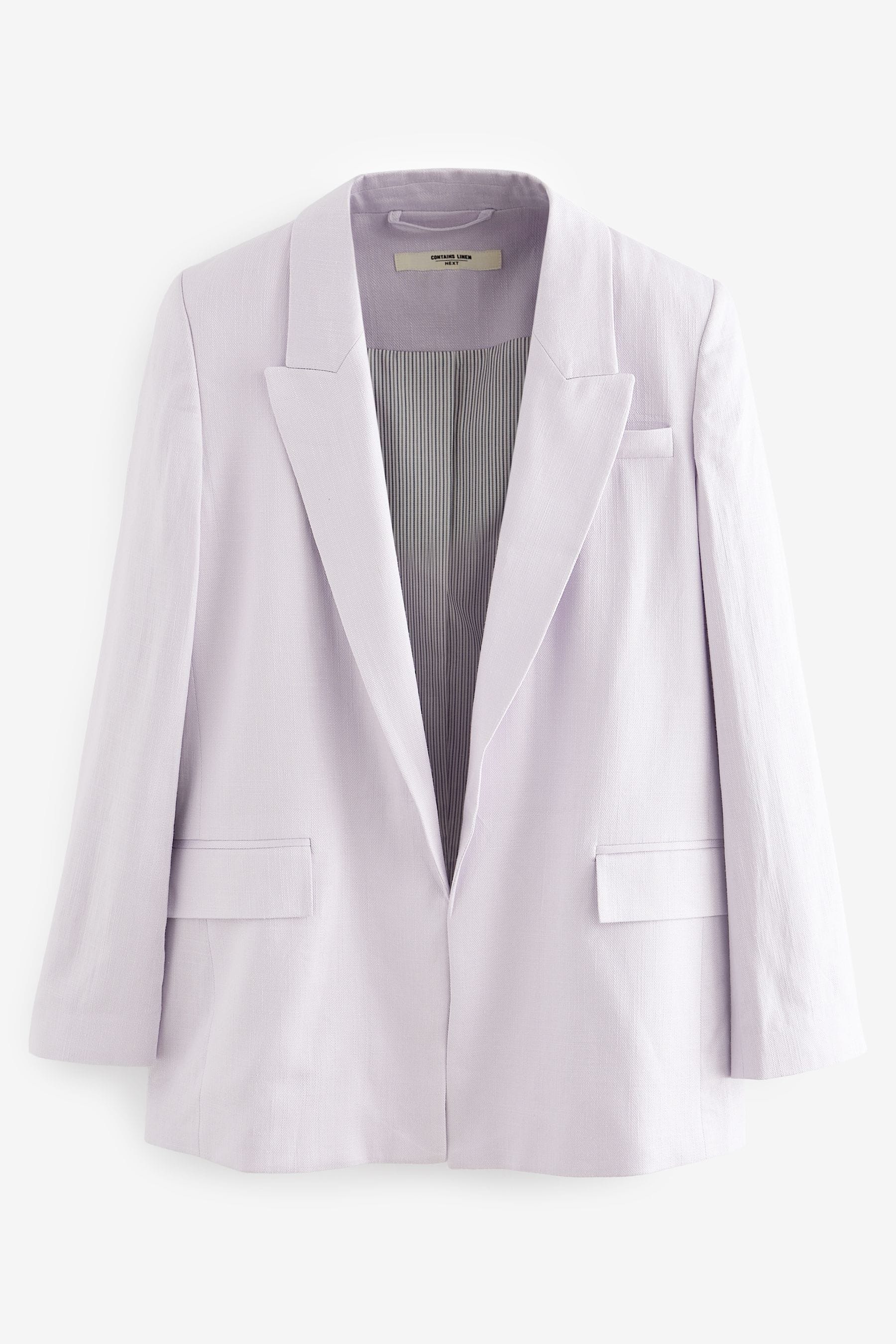 Lilac Purple Linen Blazer