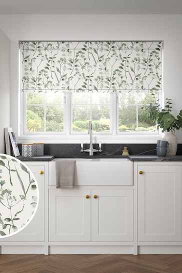 Green Isla Floral Made to Measure Roller Blind