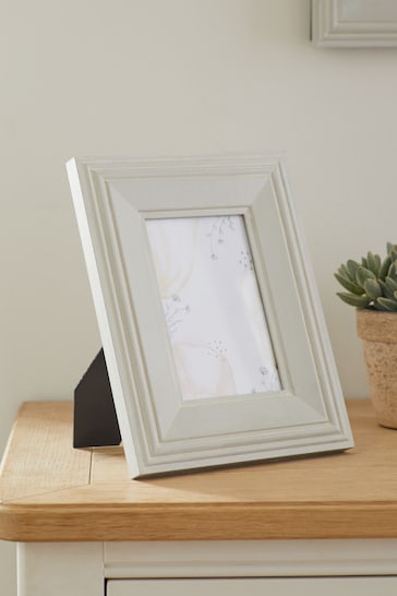 Grey Wolton Painted Wood Photo Frame