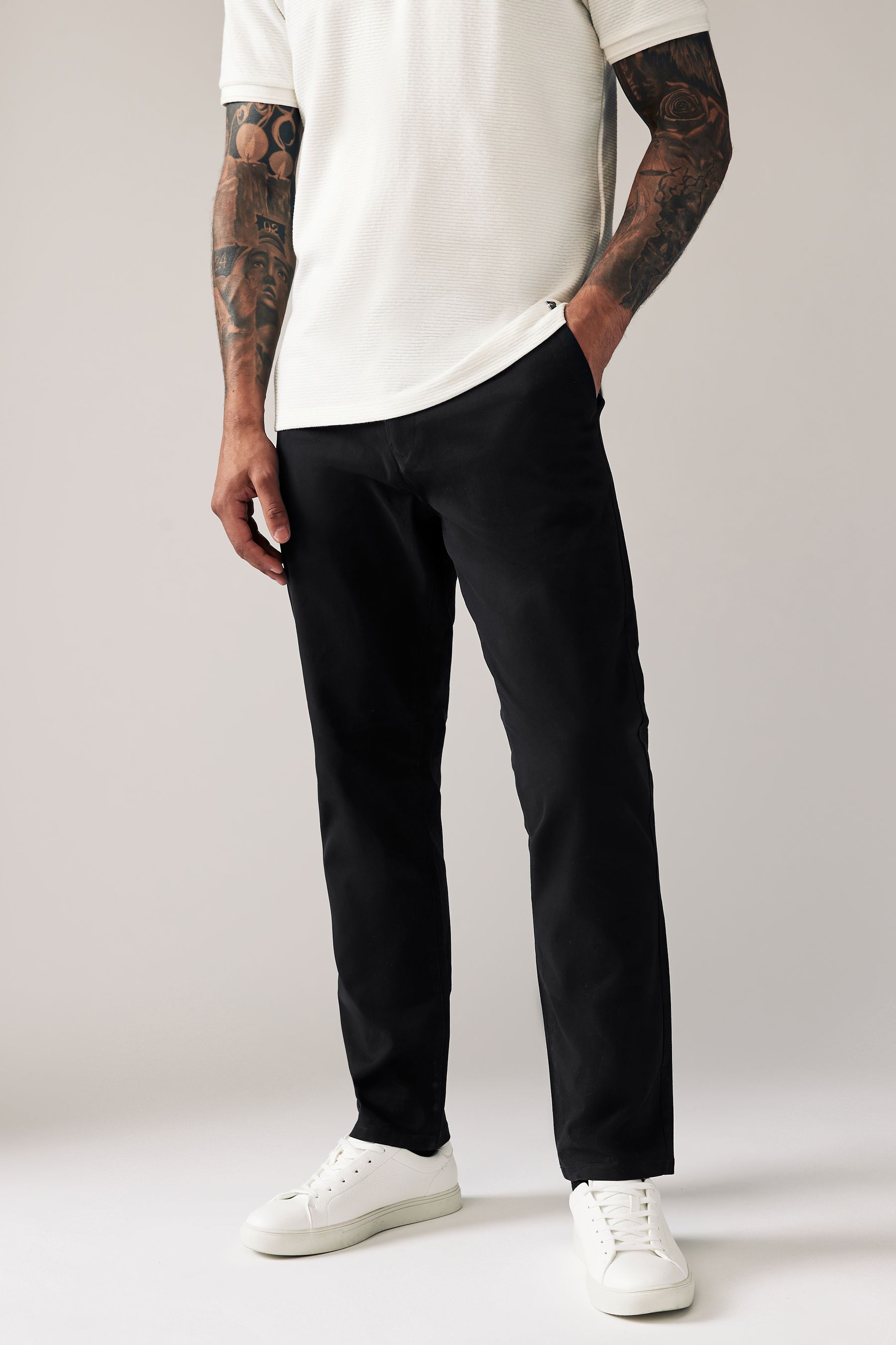 Buy Stretch Chino Trousers from the Next UK online shop