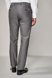 Light Grey Tailored Suit Trousers - Image 4 of 6