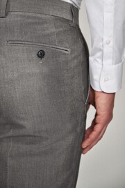 Light Grey Tailored Suit Trousers - Image 6 of 6