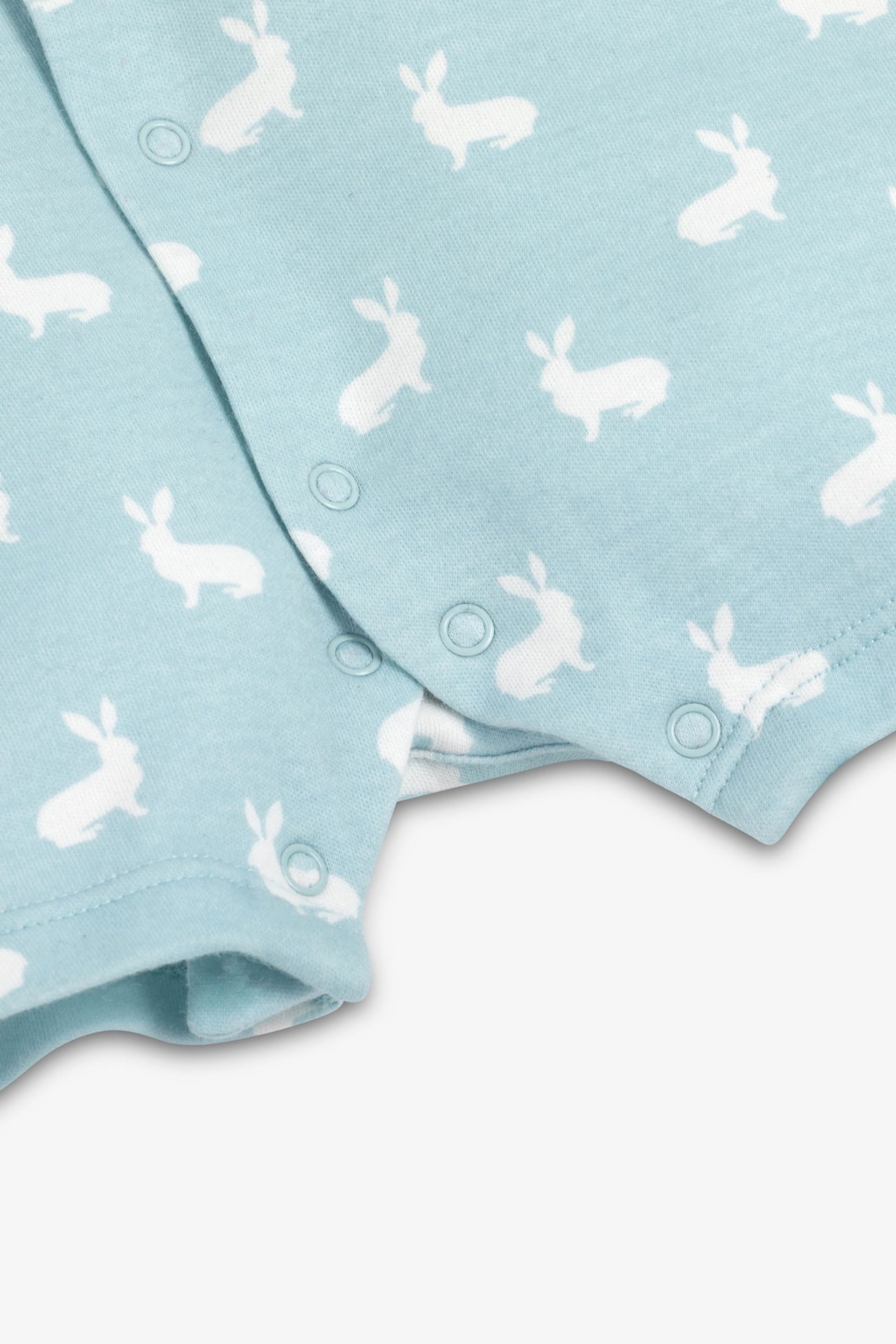 The Little Tailor Baby Jersey Bunny Print Romper - Image 4 of 4