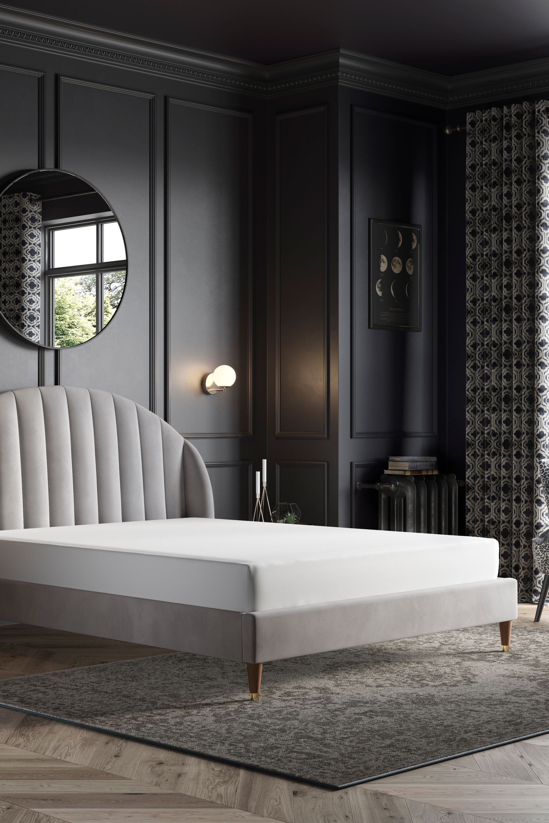 Next velvet store bed
