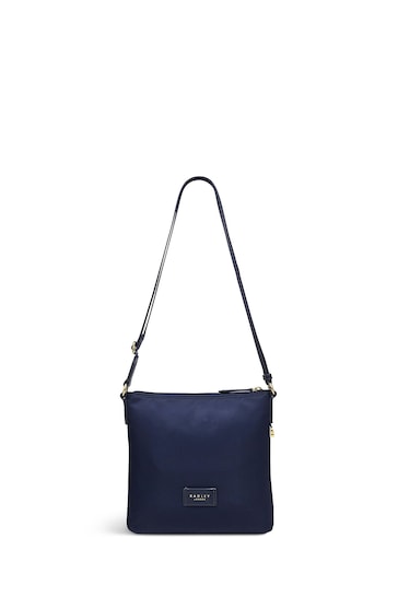 Radley London Small Blue Pocket Essentials Responsible  Zip-Top Cross-Body Bag