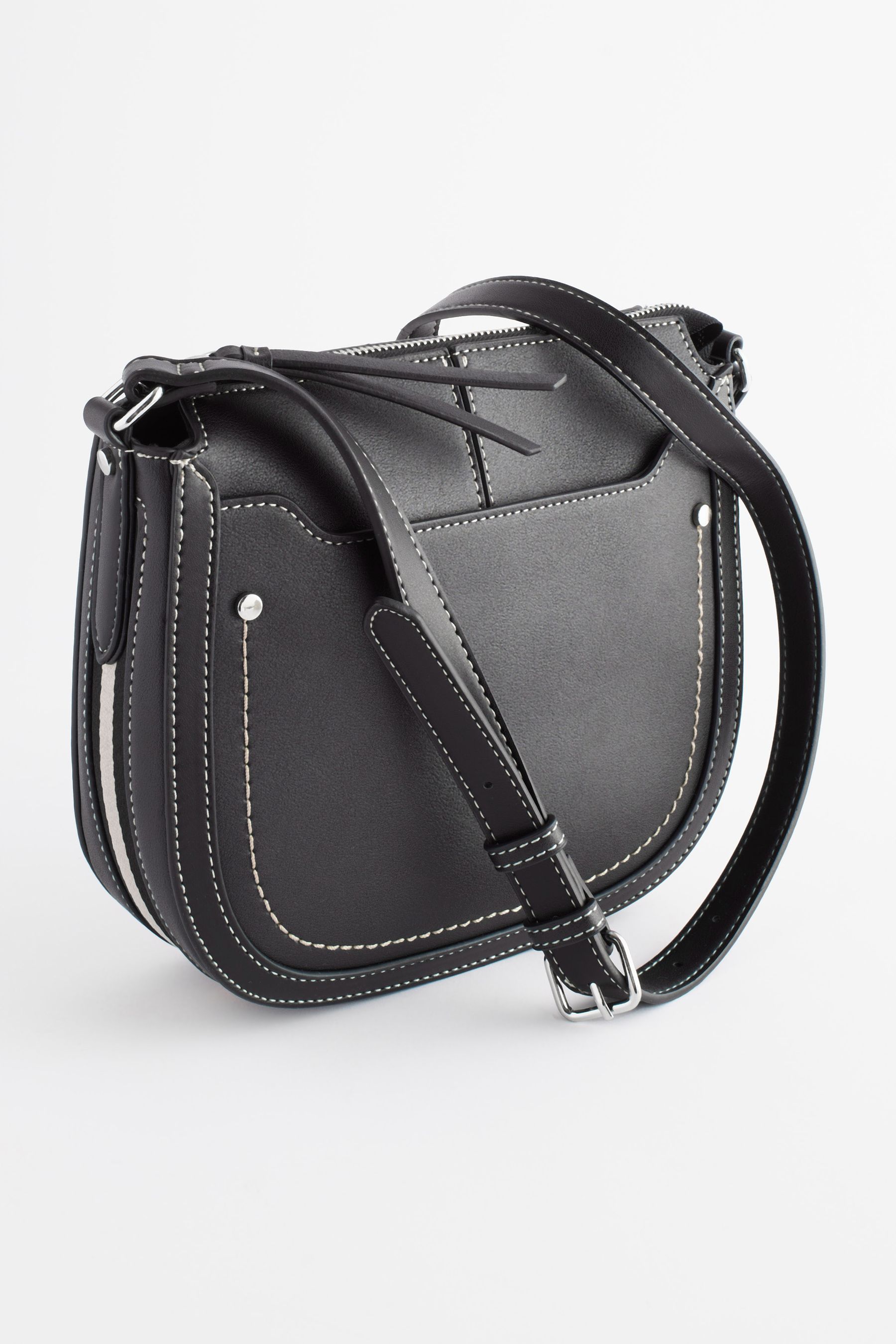 Black saddle bag crossbody outlet