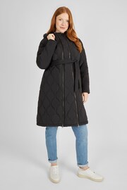JoJo Maman Bébé Khaki 2-in-1 Quilted Maternity Puffer Coat - Image 1 of 6