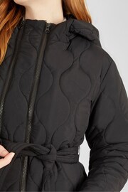 JoJo Maman Bébé Khaki 2-in-1 Quilted Maternity Puffer Coat - Image 5 of 6