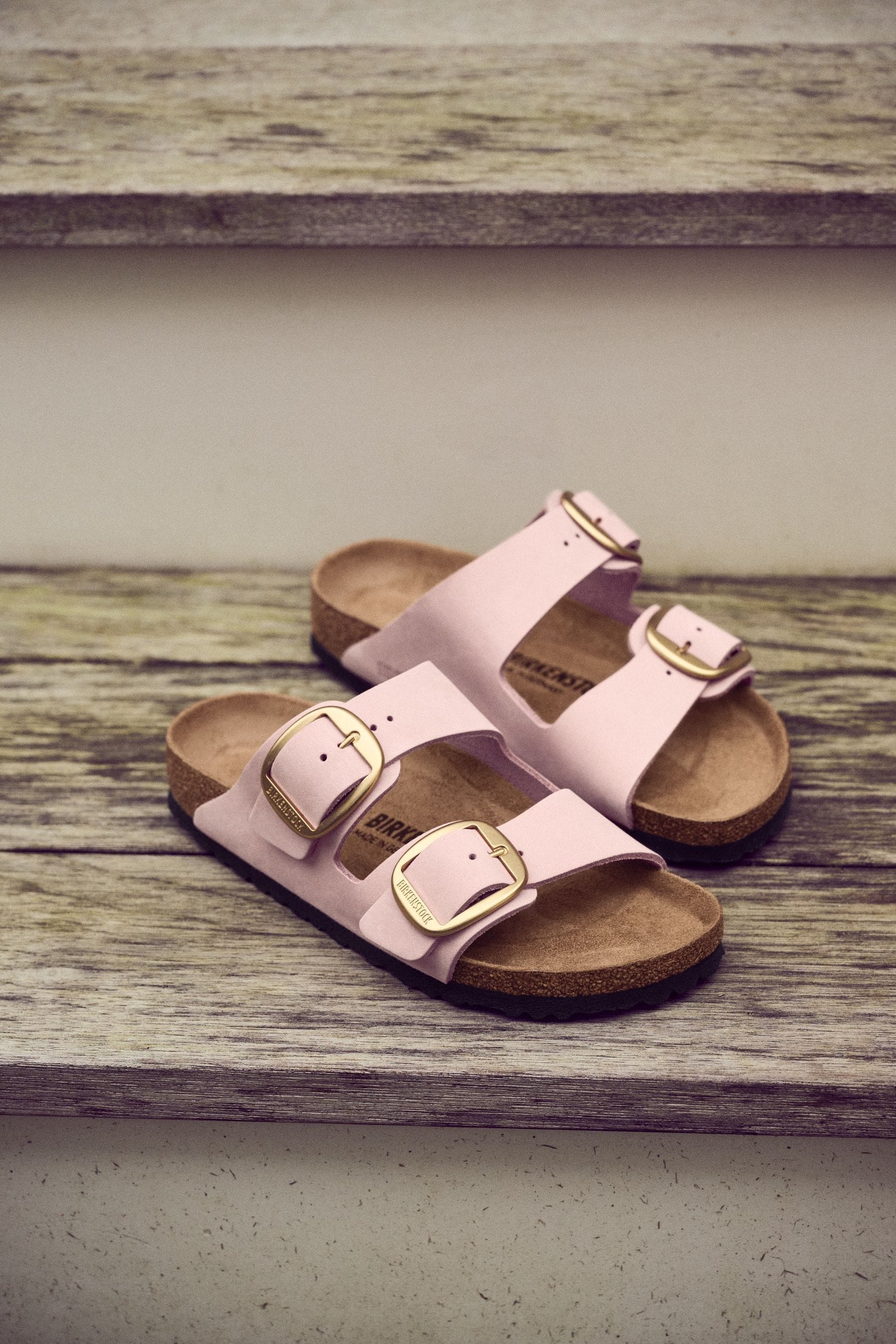 Buy Birkenstock Pink Chrome Arizona Big Buckle Nubuck Sandals from Next Austria