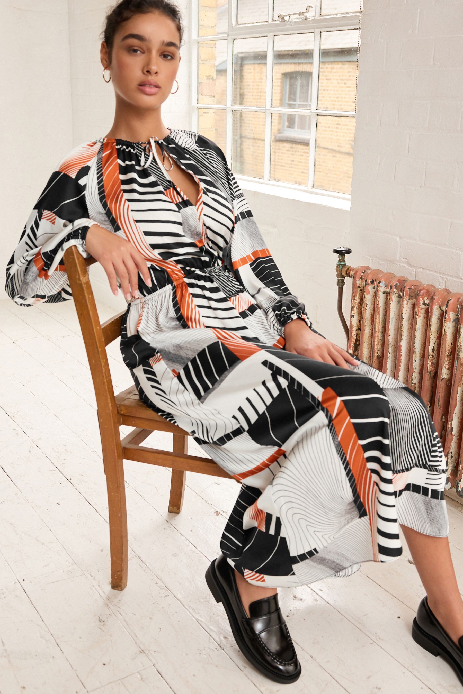 Next monochrome dress top