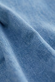 Mid Blue Denim Midi Shirt Dress - Image 6 of 6