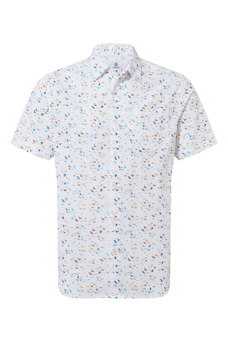 Tog 24 White 100% Cotton Short Sleeve Conrad Shirt - Image 6 of 6