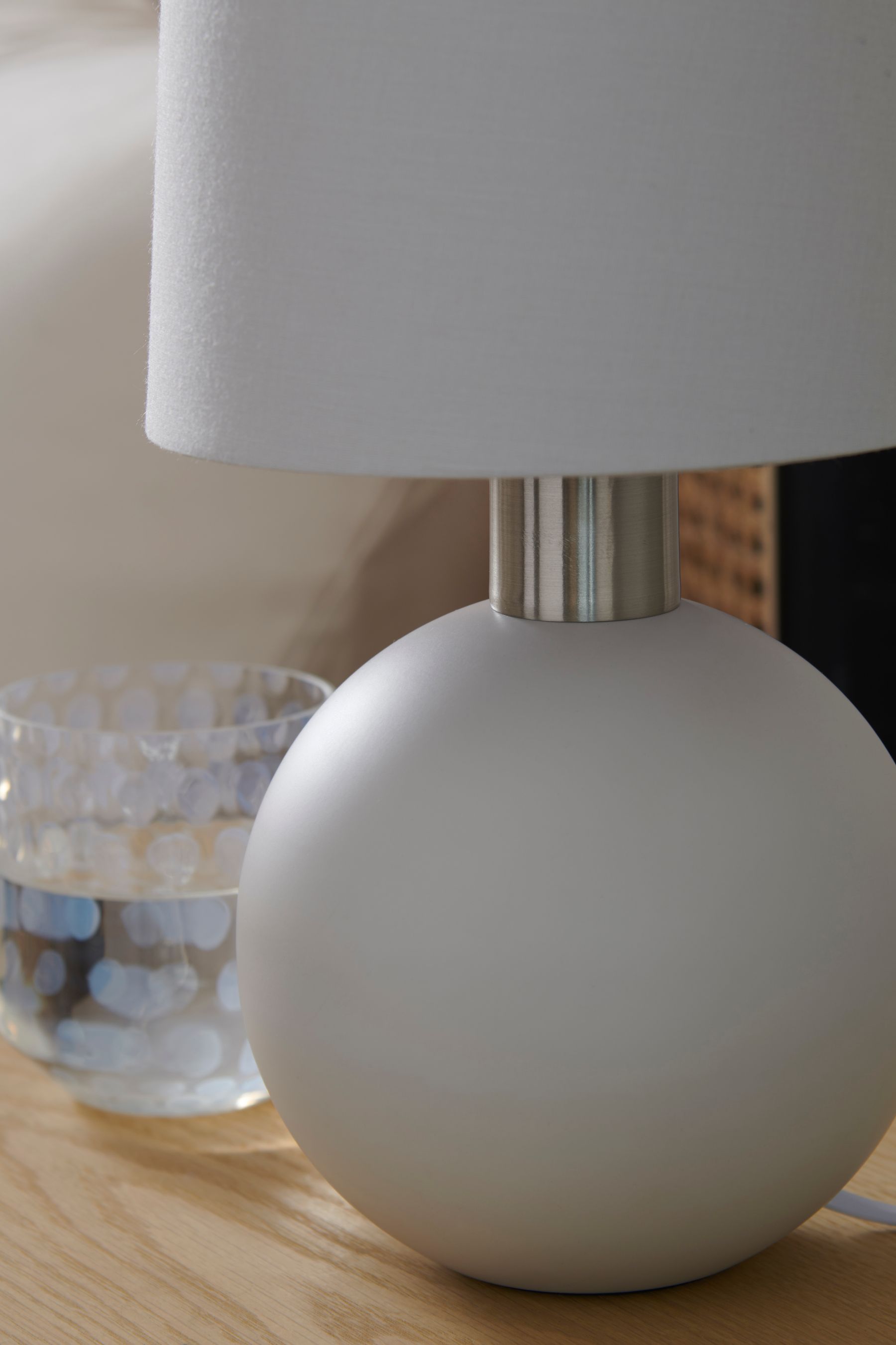 Grey table deals lamp next