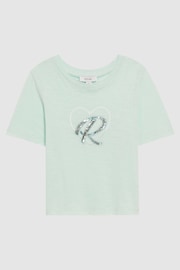 Reiss Sage Swift Junior Embellished Crew Neck T-Shirt - Image 2 of 6