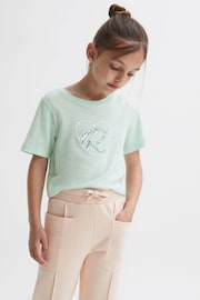 Reiss Sage Swift Junior Embellished Crew Neck T-Shirt - Image 3 of 6