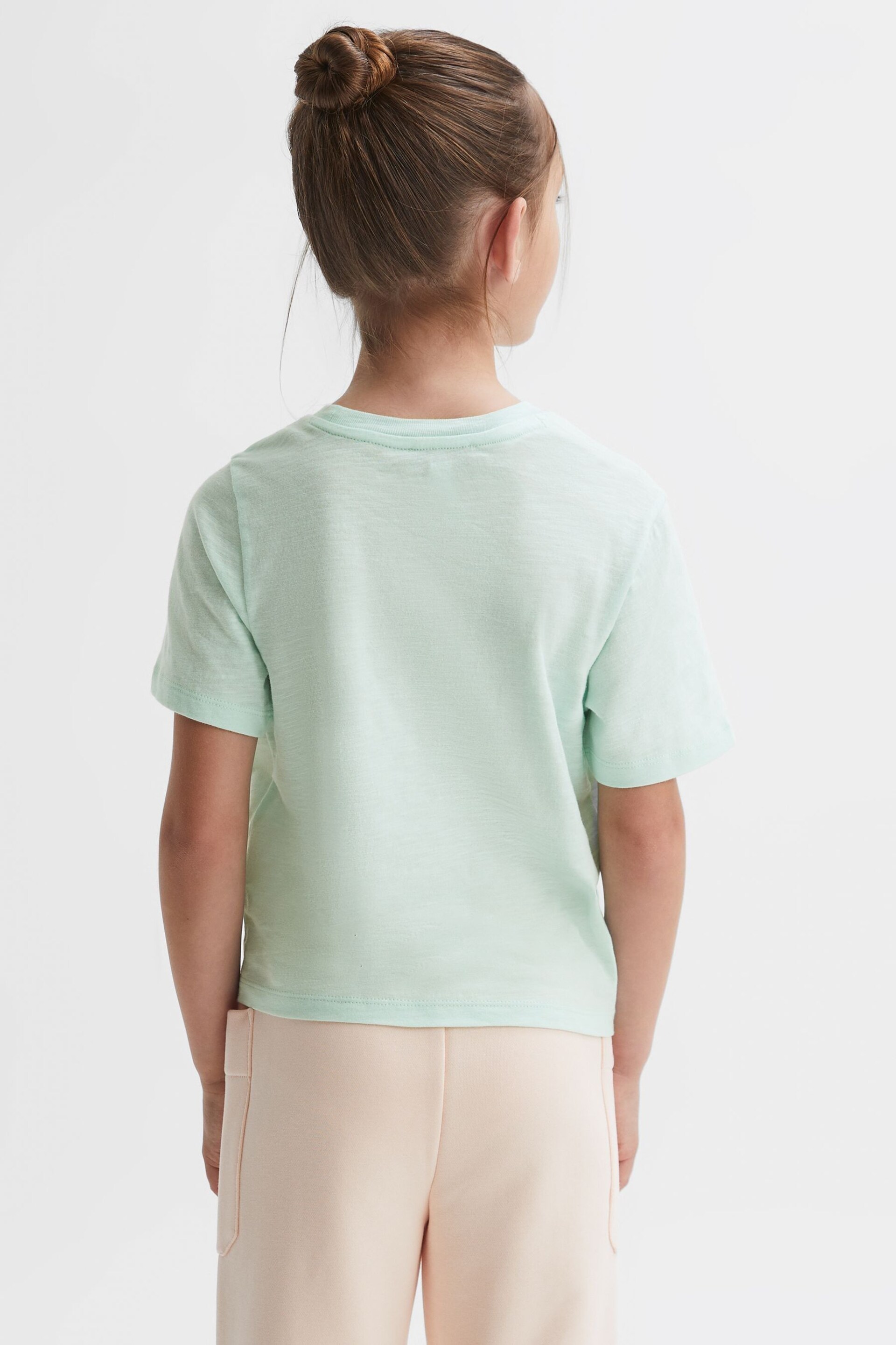 Reiss Sage Swift Junior Embellished Crew Neck T-Shirt - Image 5 of 6