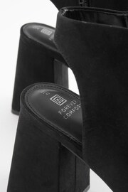 Black Forever Comfort® Flare Platform Shoe Boots - Image 6 of 8