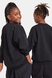 Nike Black Oversized Shine Fleece Sweatshirt - Image 5 of 6