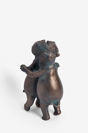 Bronze Hattie and Henry Dancing Hippos - Image 4 of 5