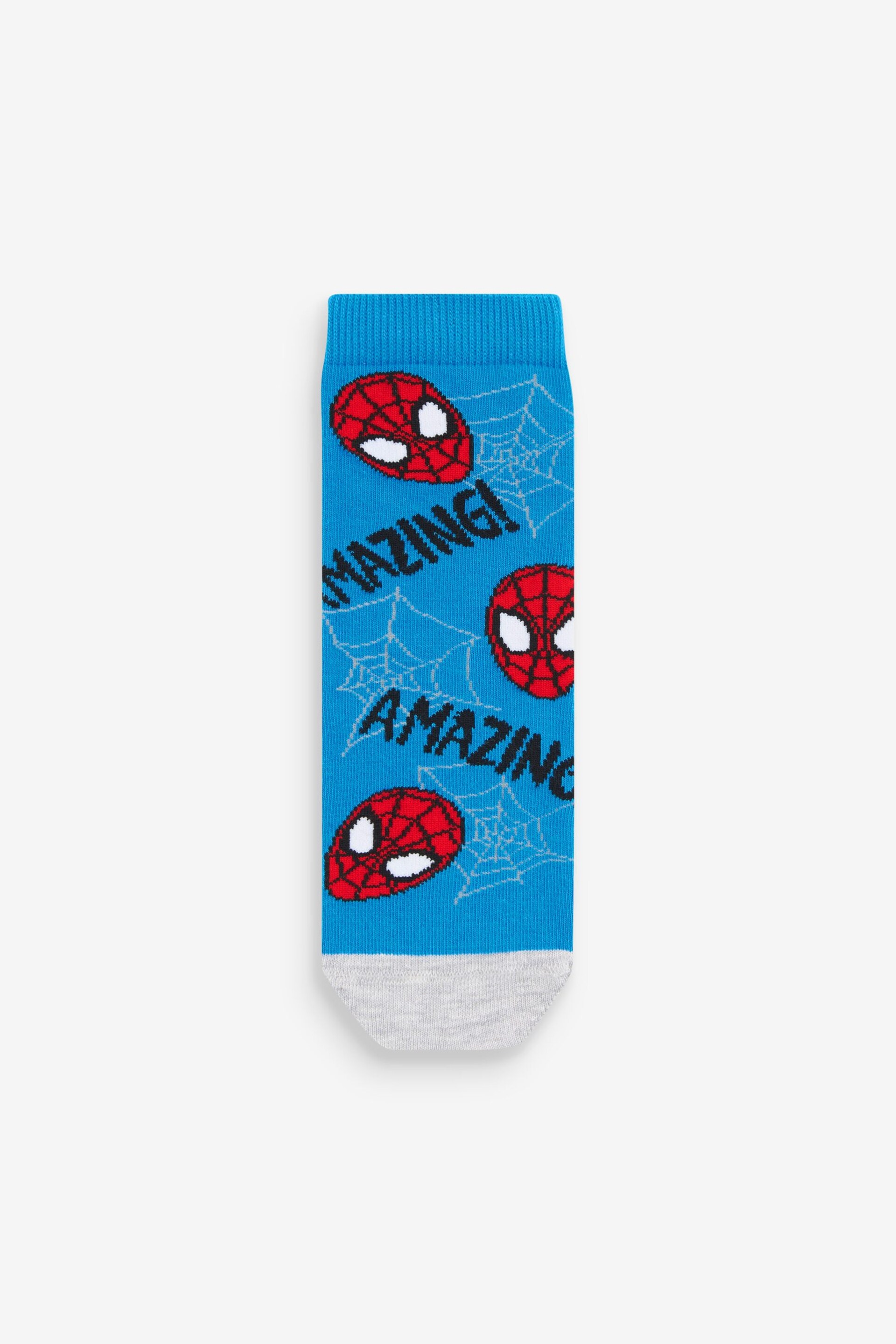 Spiderman License Character 5 Pack Cotton Rich Socks - Image 5 of 6